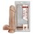 PÊNIS LARGO COM VENTOSA , ESCROTO e VIBRO18X4,4CM - comprar online