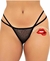 Calcinha Fio Dental Microfibra Detalhe Strap na Lateral (Tamanho unico) - Renata Sex shop online em IMPERATRIZ-MA