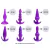 Kit Plug Anal Especial 6 Unidades (PLUG PEQUENOS) - loja online