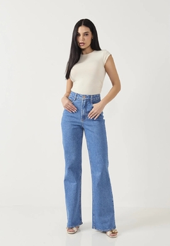 Calça Judy Jeans Wide Leg com elastano - comprar online