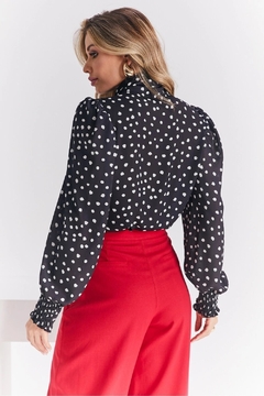 Camisa Valentina Poa Laço