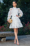Vestido Stella Guipir Crepe Faixa