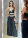 Conjunto Lais Blusa e Calça Detalhes Corda