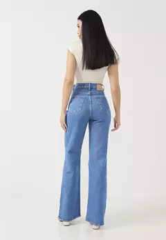 Calça Judy Jeans Wide Leg com elastano - comprar online