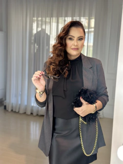 Blazer Marjorie Xadrez na internet