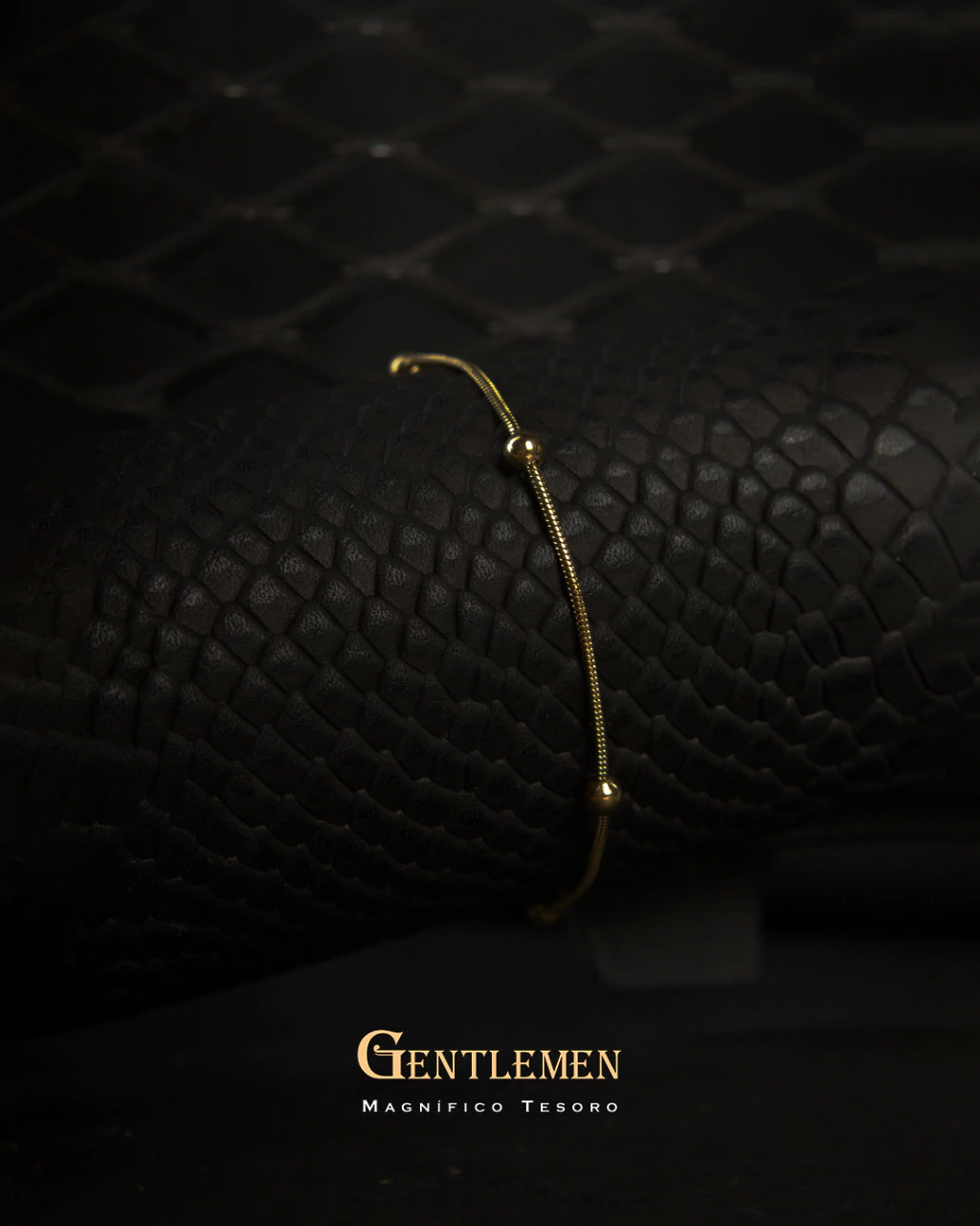 Pulsera Cola Topo Gold Bolitas