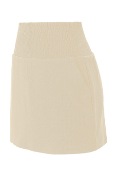 Short Saia Lastex - Creme na internet