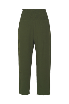 Calça Skinny Lastex Crepe - Verde Escuro - comprar online