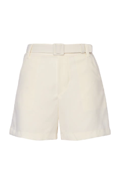 Short com Cinto Crepe - Off White
