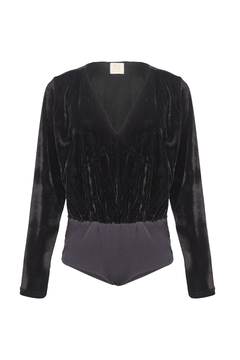 Body Veludo - Preto
