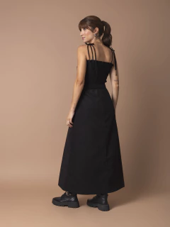 Vestido Lastex em Veludo Suede - Preto na internet