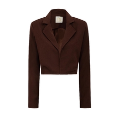 Blazer Curto - Marrom - Fernanda Gardini