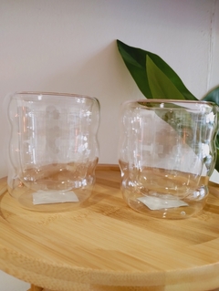 VASO/JARRO DOBLE VIDRIO x 230 ml