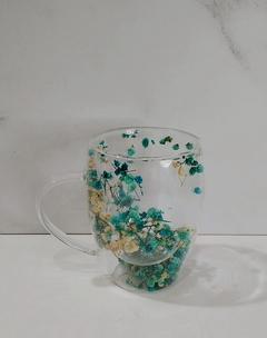 TAZA BLOOM VERDE AGUA