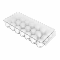 HUEVERA DE ACRILICO CON TAPA x 21u.