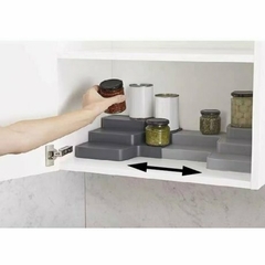 ORGANIZADOR DE COCINA EXTENSIBLE GRIS