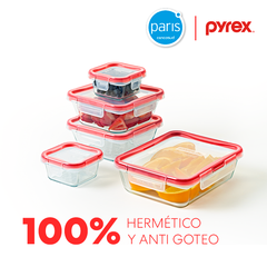 CONTENEDORES HERMÉTICOS FRESH LOCK PYREX TAPER - comprar online