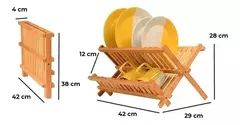 SECAPLATOS ESCURRIDOR BAMBÚ