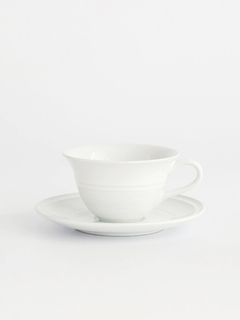 SET X 2 TAZA CON PLATO HARMONY WHITE - tienda online