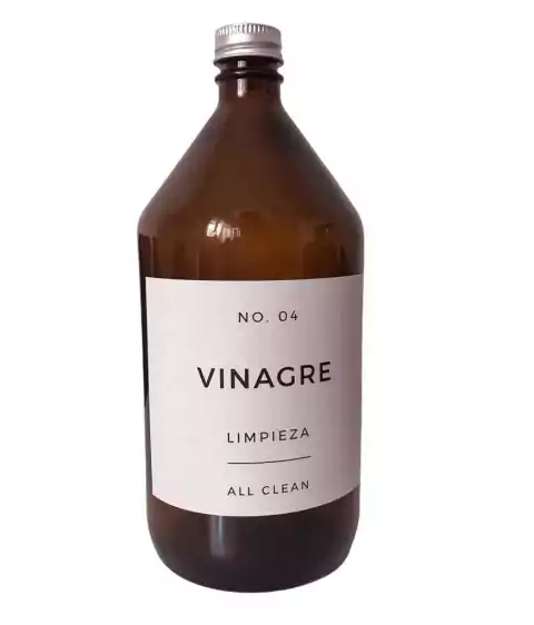 BOTELLA DE VIDRIO COLOR AMBAR PARA VINAGRE x1LT