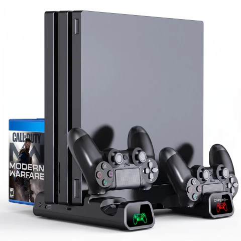Suporte Cooler Multifuncional para Playstation 4 Fat Slim e Pro
