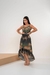 Imagem do Vestido Longo Sereira de Alça c/ Botões no Meio - Crepe