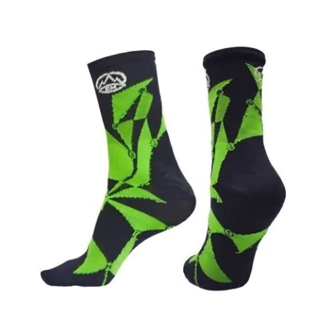 Meia Ciclismo Black Mountain Cano Medio - Abstrat