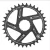 Coroa Ictus Xtr 3mm Offset - Compativel com Deore/Slx/Xt Aluminio Cnc