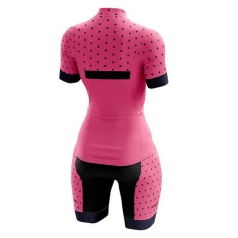 Macaquinho Feminino Poa Rosa Damatta - comprar online