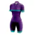 Macaquinho Feminino Poa Roxo/Azul Damatta