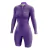 Macaquinho Feminino Manga Longa Smooth Roxo Damatta