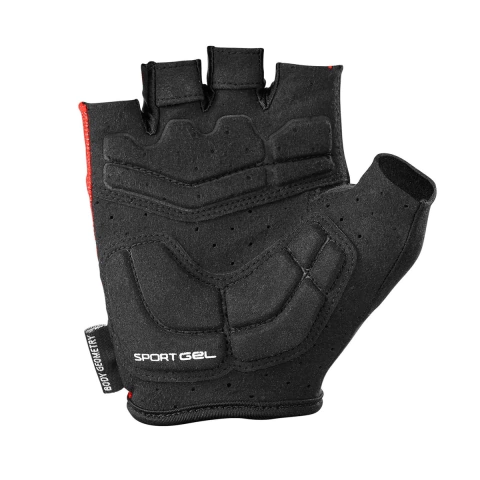 Luva Dedo Curto Specialized Bg Sport Gel Masculina - Vermelha