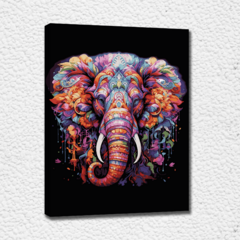 Elefante Mandala - Pinta por números!