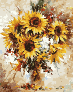 Girasoles - Pinta por números! - comprar online