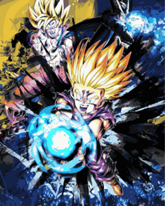 Gohan y Goku, Dragon Ball - Pintura por números! - comprar online