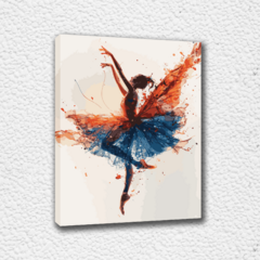 Mariposa y Bailarina - Kit para pintar por números!