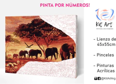 Sabana Africana - Pinta por números! - comprar online
