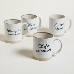 TAZA JARRO MUG RECTO FRASES 325ml - tienda online
