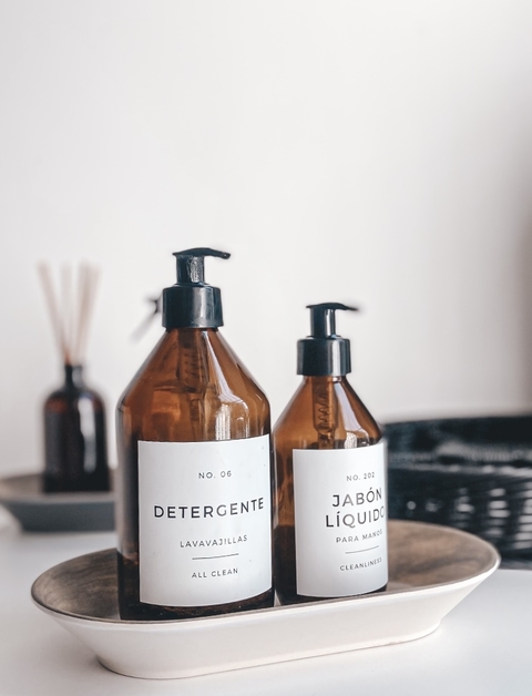SET VIDRIO DETERGENTE 500cc + JABON 250 cc