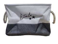 CESTO TELA C/MANIJA PLEGABLE - comprar online