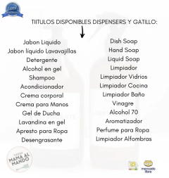 BOTELLON AMBAR GATILLO 1 LITRO PLASTICO ETIQ NEGRA - Mama al Mando