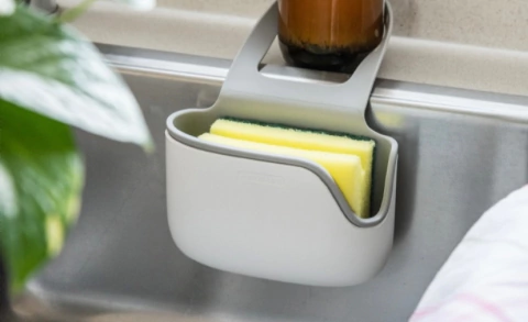 PORTA ESPONJA COLGANTE SIMPLE SILICONADO PREMIUM PARA BACHA