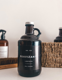 BOTELLON GROWLER LITRO c/ MANIJA ETIQ NEGRA