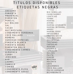 SET ESPECIEROS ETIQ NEGRA x8