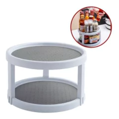 BANDEJA GIRATORIA DOBLE PARA ALACENAS en internet