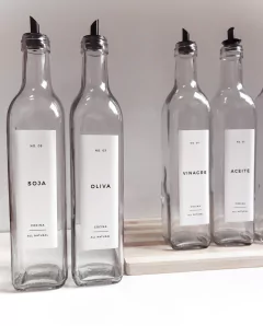 ACEITERA CUADRADA TRANSPARENTE 500ml x UNIDAD - comprar online