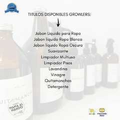 BOTELLON GROWLER LITRO c/ MANIJA ETIQ NEGRA en internet
