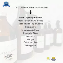 BOTELLON GROWLER LITRO C/ MANIJA ETIQ BLANCA - tienda online