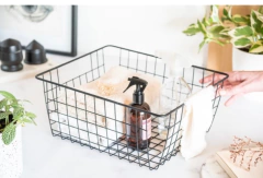 CANASTO METALICO GRANDE RECTANGULAR 30 cm