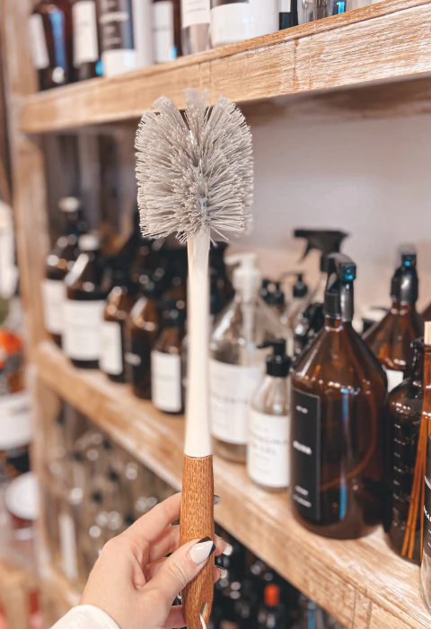 CEPILLO MANGO MADERA LARGE 37 cm